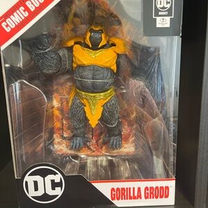 DC Gorilla Grodd Figure with Orange and Black Armor